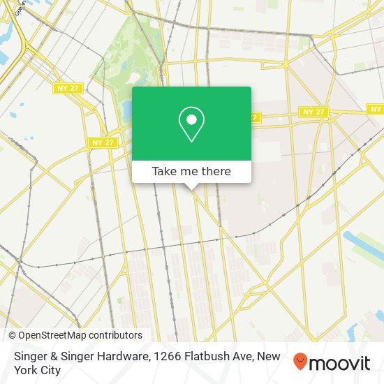 Singer & Singer Hardware, 1266 Flatbush Ave map