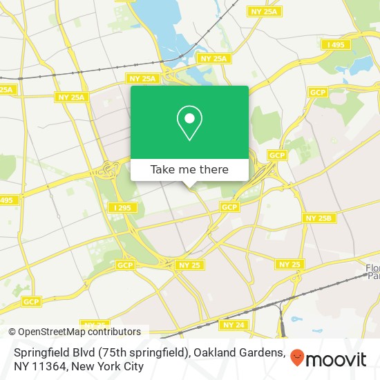 Springfield Blvd (75th springfield), Oakland Gardens, NY 11364 map