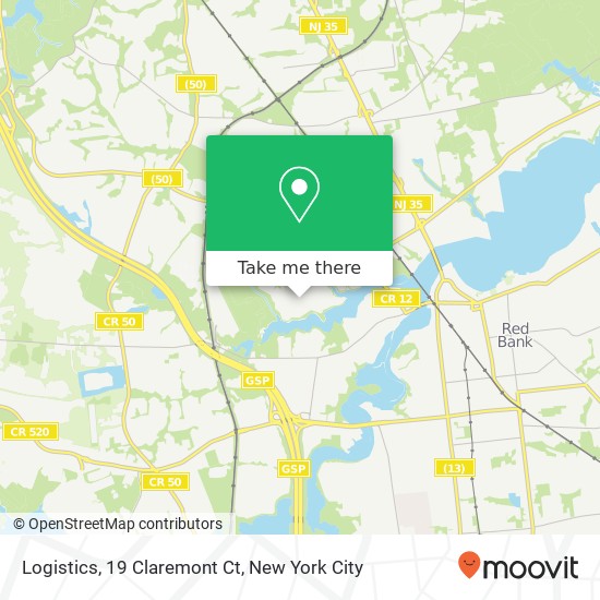 Mapa de Logistics, 19 Claremont Ct