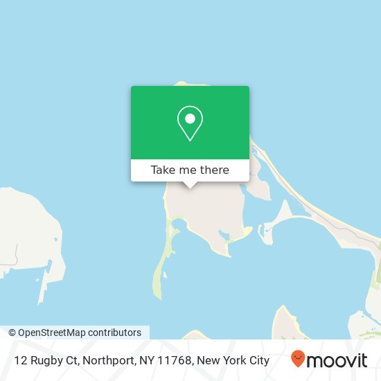 Mapa de 12 Rugby Ct, Northport, NY 11768