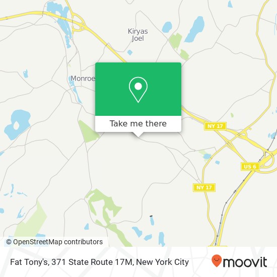 Mapa de Fat Tony's, 371 State Route 17M