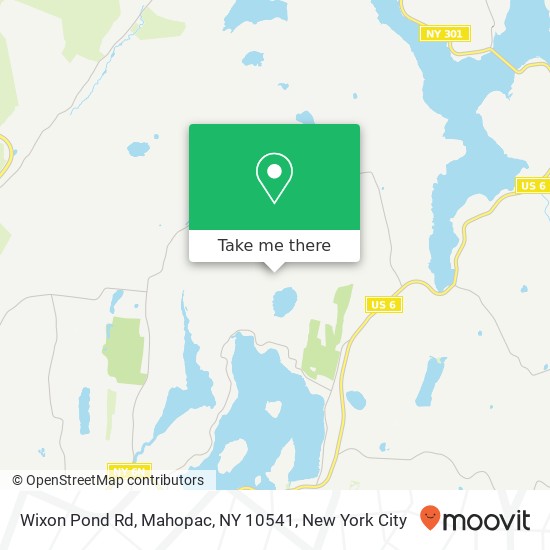 Mapa de Wixon Pond Rd, Mahopac, NY 10541