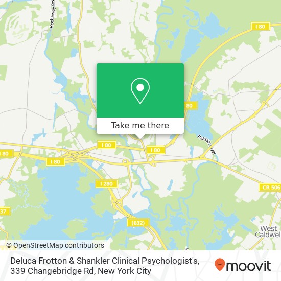 Mapa de Deluca Frotton & Shankler Clinical Psychologist's, 339 Changebridge Rd