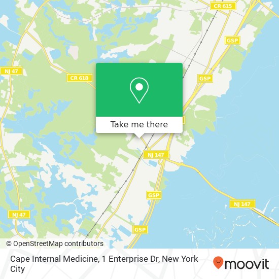Cape Internal Medicine, 1 Enterprise Dr map