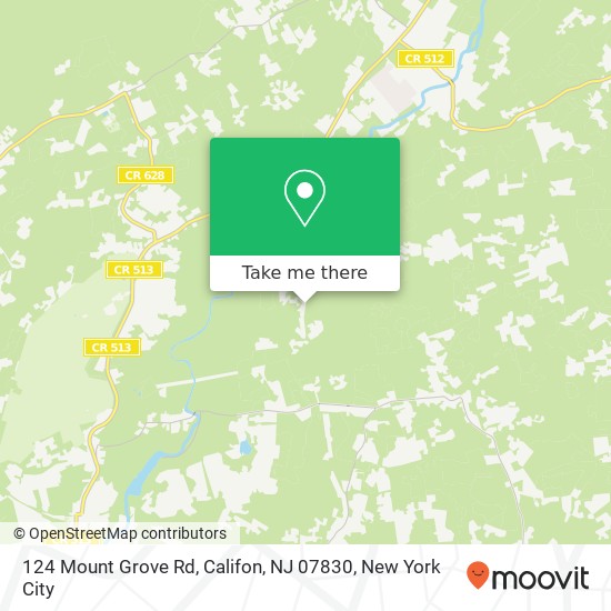 124 Mount Grove Rd, Califon, NJ 07830 map