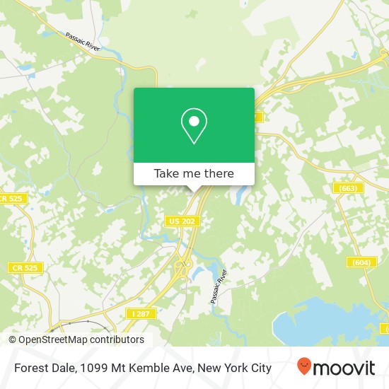 Forest Dale, 1099 Mt Kemble Ave map