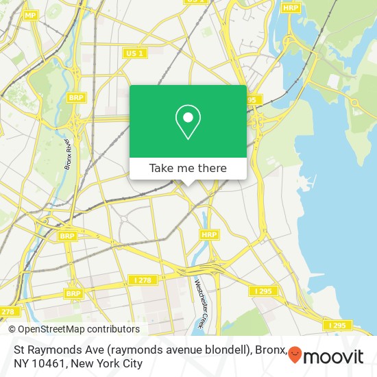 St Raymonds Ave (raymonds avenue blondell), Bronx, NY 10461 map