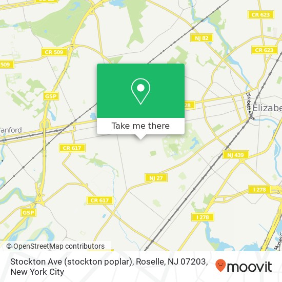 Stockton Ave (stockton poplar), Roselle, NJ 07203 map