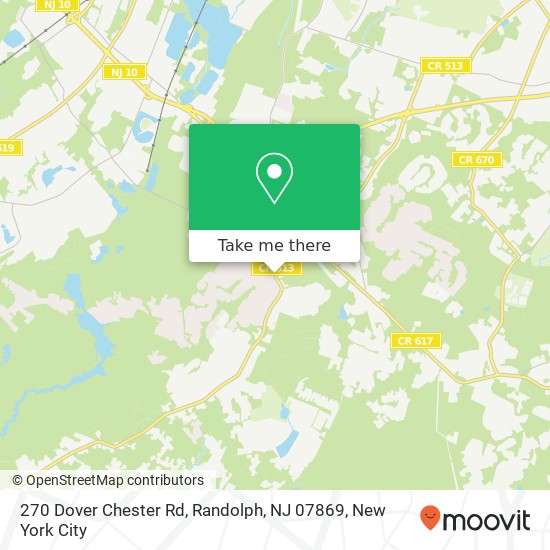 270 Dover Chester Rd, Randolph, NJ 07869 map