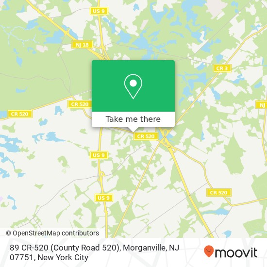 89 CR-520 (County Road 520), Morganville, NJ 07751 map