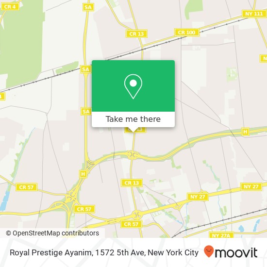 Royal Prestige Ayanim, 1572 5th Ave map