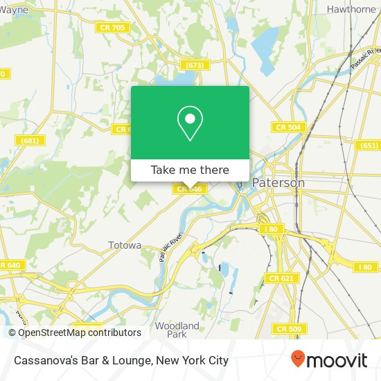 Cassanova's Bar & Lounge map