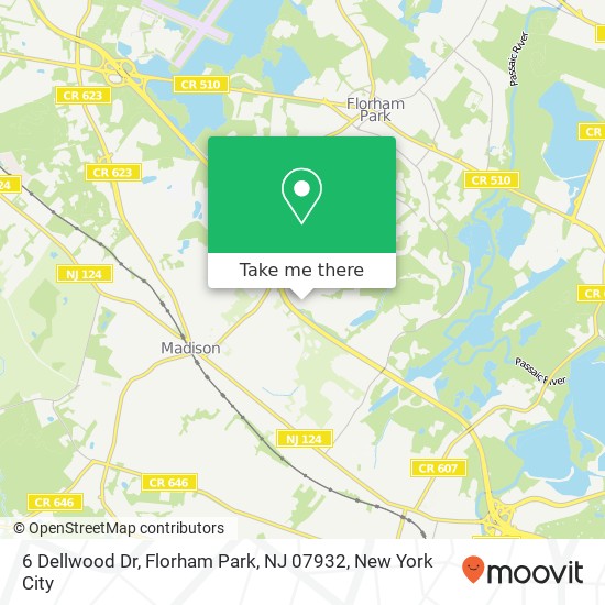 6 Dellwood Dr, Florham Park, NJ 07932 map