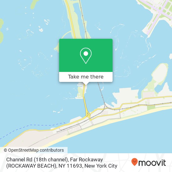 Channel Rd (18th channel), Far Rockaway (ROCKAWAY BEACH), NY 11693 map