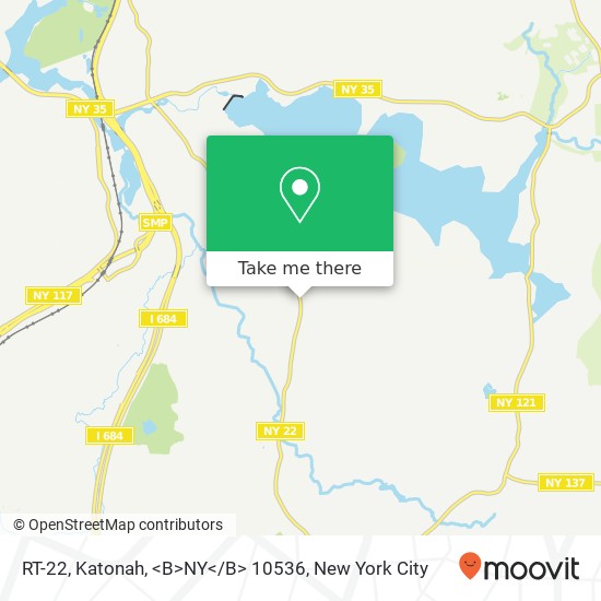 Mapa de RT-22, Katonah, <B>NY< / B> 10536