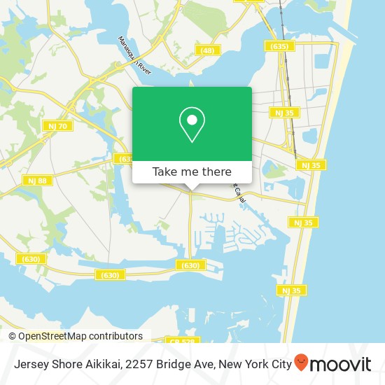 Mapa de Jersey Shore Aikikai, 2257 Bridge Ave