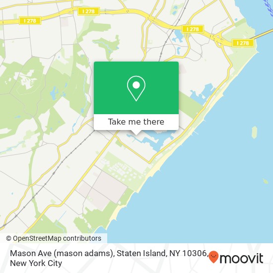 Mapa de Mason Ave (mason adams), Staten Island, NY 10306