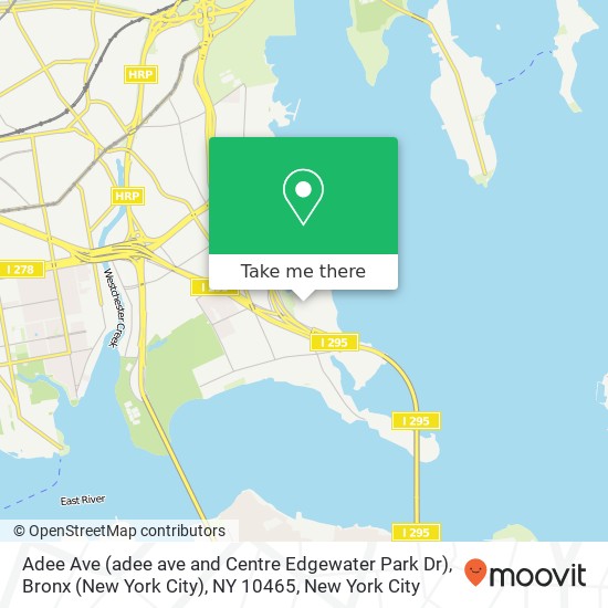 Adee Ave (adee ave and Centre Edgewater Park Dr), Bronx (New York City), NY 10465 map