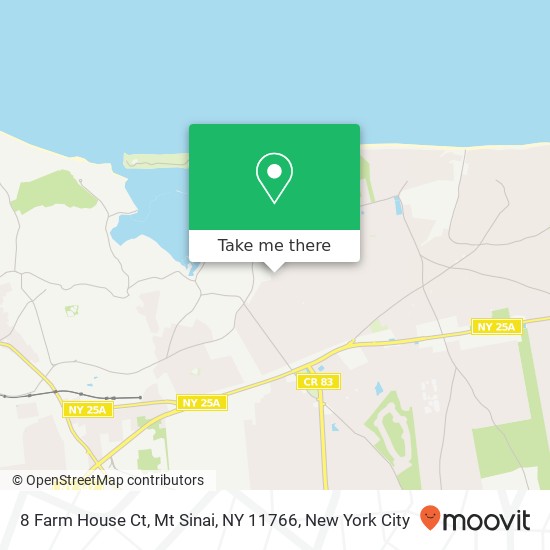 8 Farm House Ct, Mt Sinai, NY 11766 map