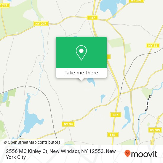 Mapa de 2556 MC Kinley Ct, New Windsor, NY 12553