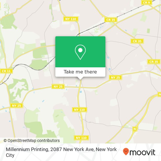 Mapa de Millennium Printing, 2087 New York Ave