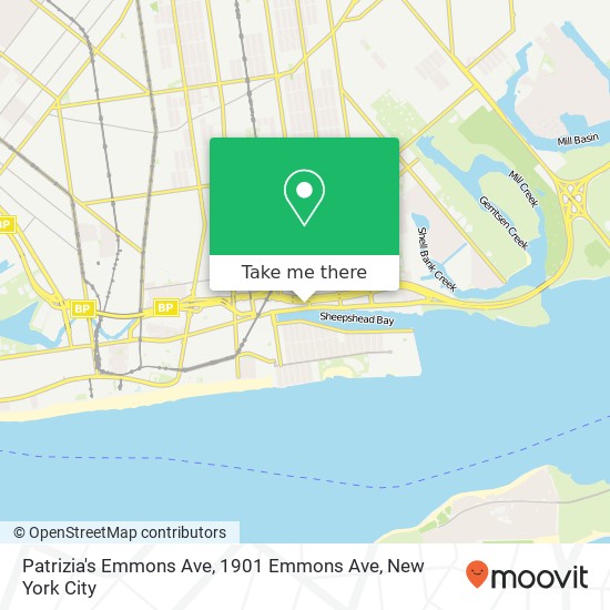 Patrizia's Emmons Ave, 1901 Emmons Ave map