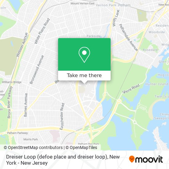 Dreiser Loop (defoe place and dreiser loop) map