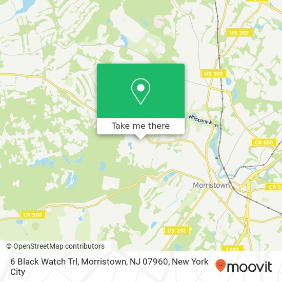 6 Black Watch Trl, Morristown, NJ 07960 map