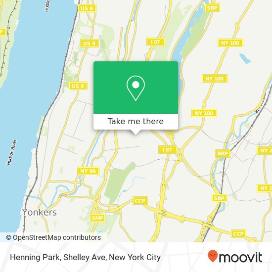 Mapa de Henning Park, Shelley Ave