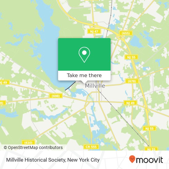 Millville Historical Society map