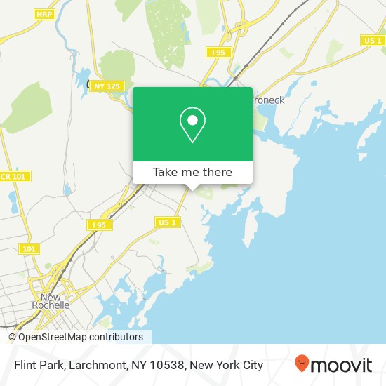 Mapa de Flint Park, Larchmont, NY 10538