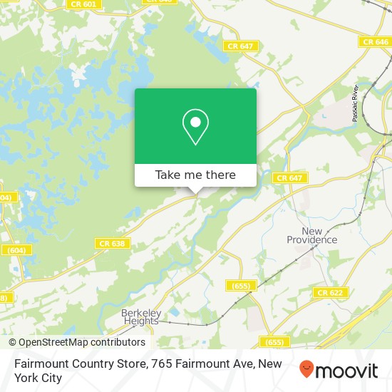 Mapa de Fairmount Country Store, 765 Fairmount Ave