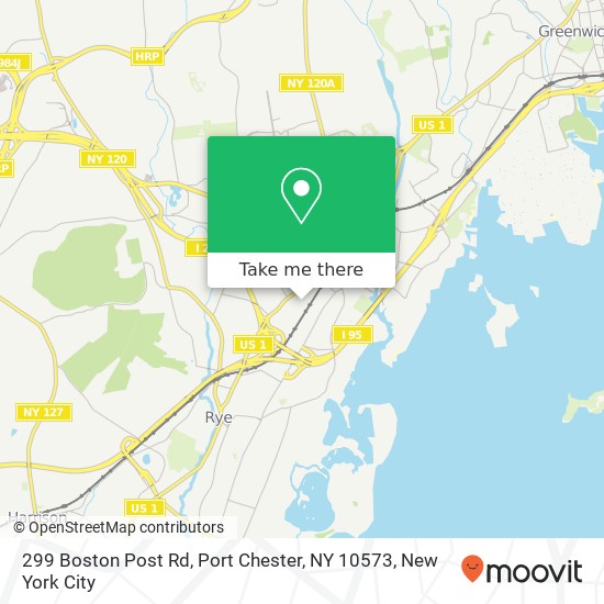 Mapa de 299 Boston Post Rd, Port Chester, NY 10573