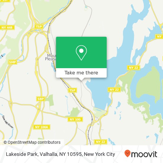 Mapa de Lakeside Park, Valhalla, NY 10595