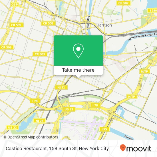 Mapa de Castico Restaurant, 158 South St