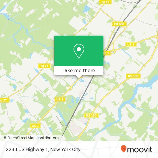 Mapa de 2230 US Highway 1, North Brunswick, NJ 08902