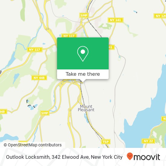 Mapa de Outlook Locksmith, 342 Elwood Ave