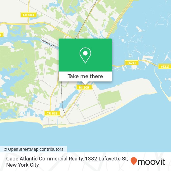 Cape Atlantic Commercial Realty, 1382 Lafayette St map