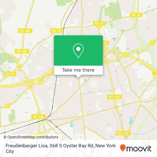 Freudenberger Lisa, 368 S Oyster Bay Rd map