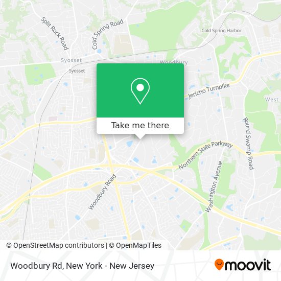Woodbury Rd map