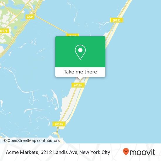 Mapa de Acme Markets, 6212 Landis Ave