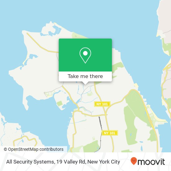 Mapa de All Security Systems, 19 Valley Rd