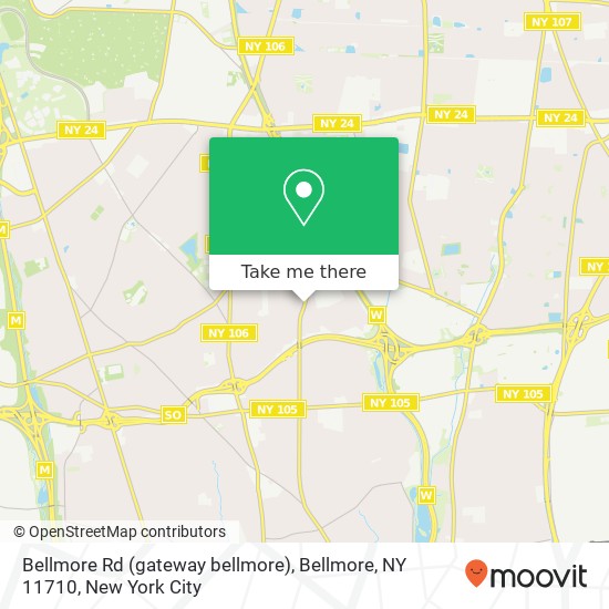Bellmore Rd (gateway bellmore), Bellmore, NY 11710 map