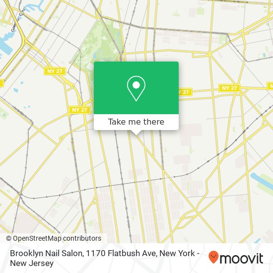 Brooklyn Nail Salon, 1170 Flatbush Ave map