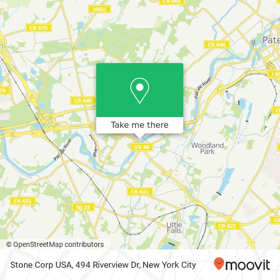 Mapa de Stone Corp USA, 494 Riverview Dr