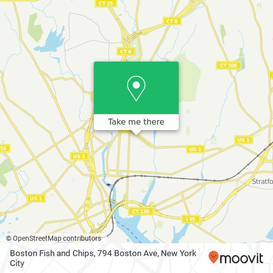Mapa de Boston Fish and Chips, 794 Boston Ave