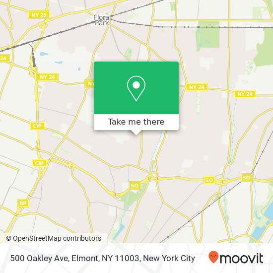 500 Oakley Ave, Elmont, NY 11003 map