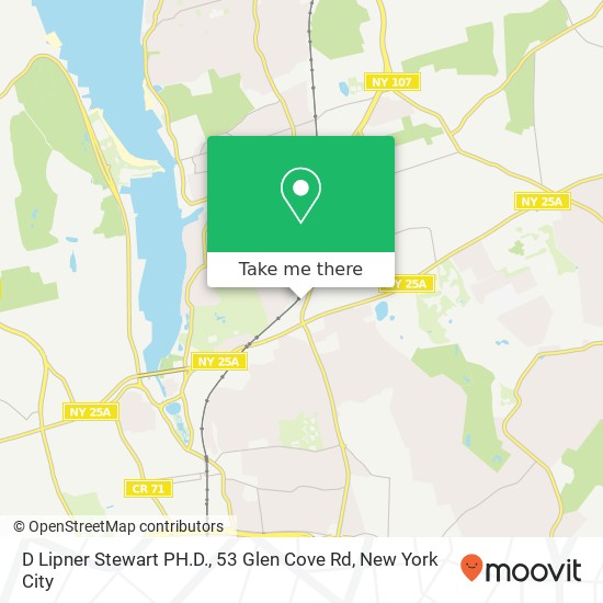 Mapa de D Lipner Stewart PH.D., 53 Glen Cove Rd