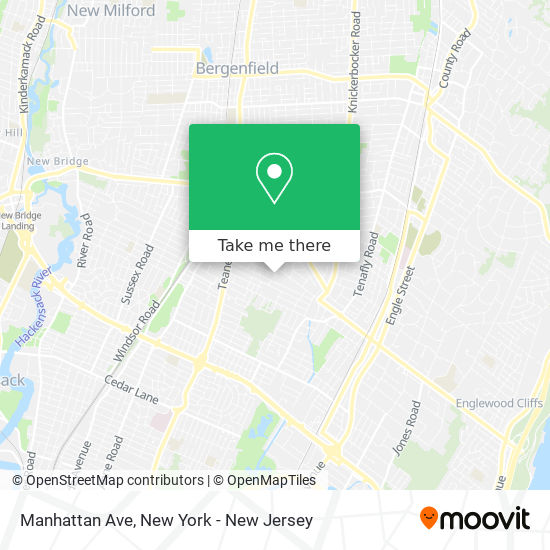 Manhattan Ave map