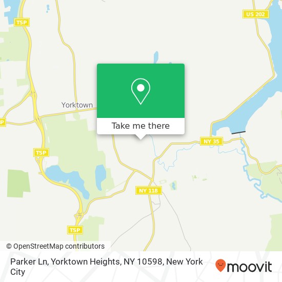 Mapa de Parker Ln, Yorktown Heights, NY 10598